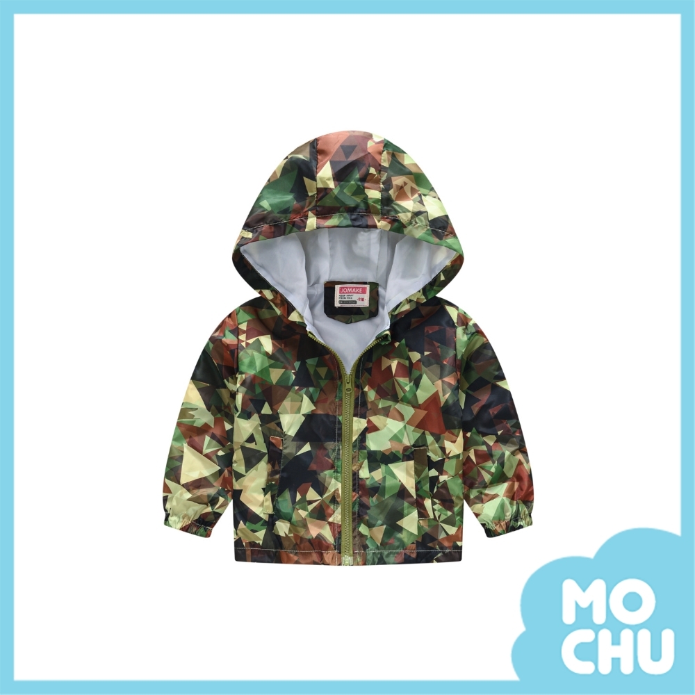 軍綠三角連帽外套