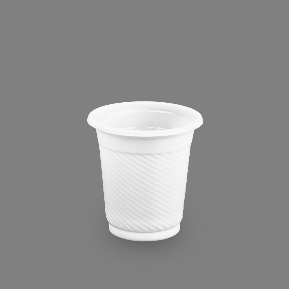 PP塑膠水杯 170cc 白色