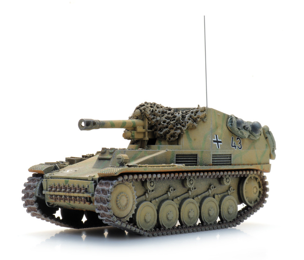 Artitec 6870486 HO規 Sd.Kfz. 124 Wespe Camo 坦克.迷彩