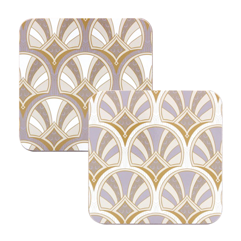 【LESSER & PAVEY】Art Deco Gatsby 杯墊4入組