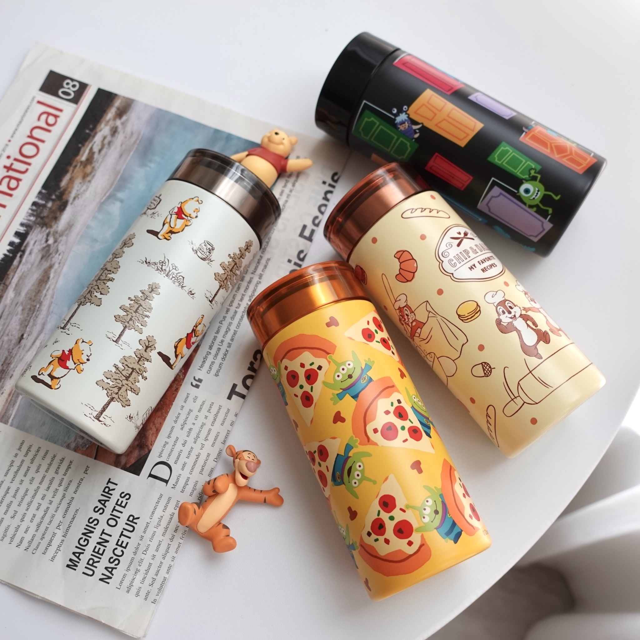 DISNEY不銹保溫瓶 小熊維尼 三眼怪 怪獸電力公司 奇奇蒂蒂