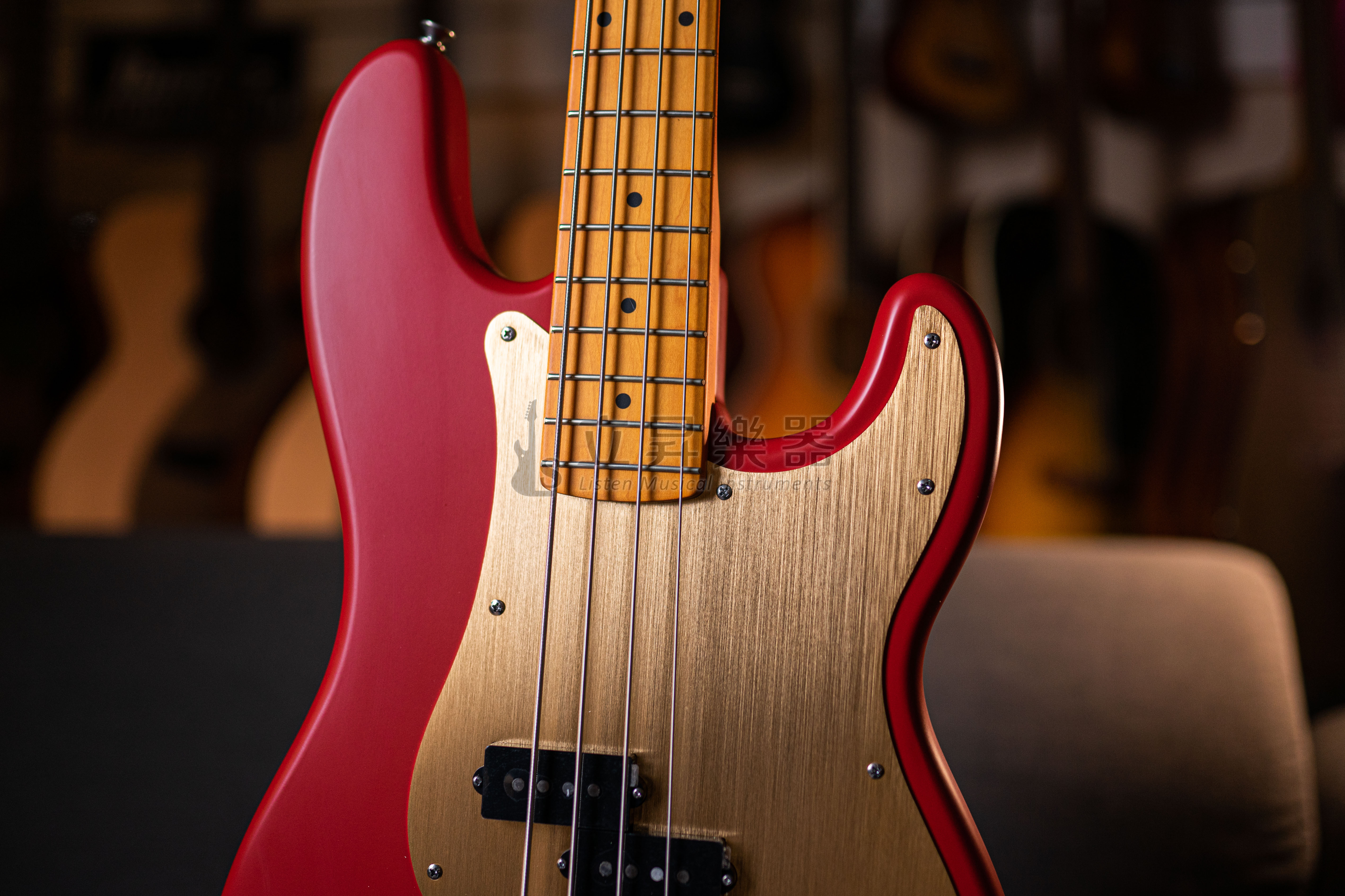 Squier 40週年限量 40th Precision Bass MN Satin Dakota Red (SDKR) 霧面達科他紅 P Bass