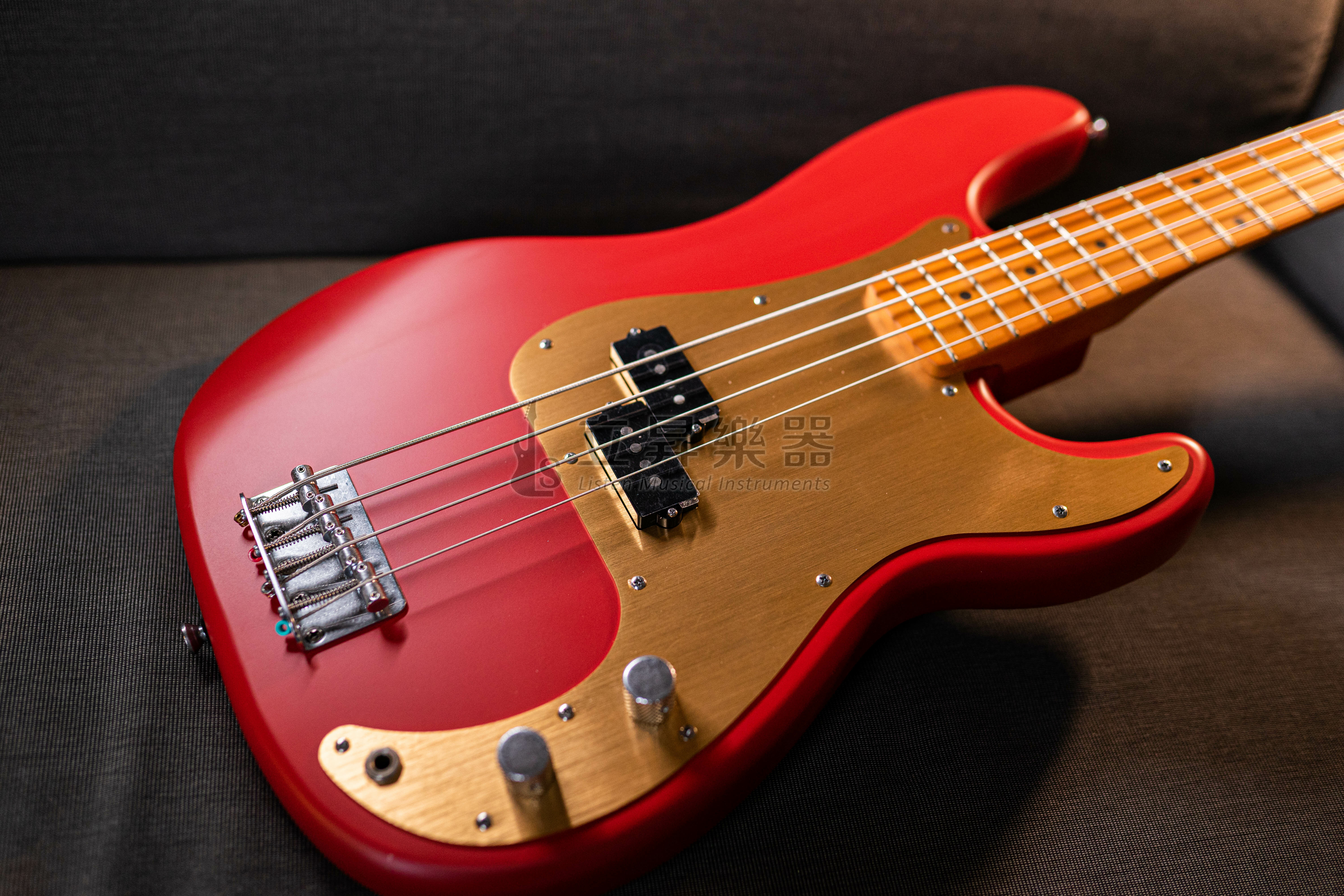 Squier 40週年限量40th Precision Bass MN Satin Dakota Red (