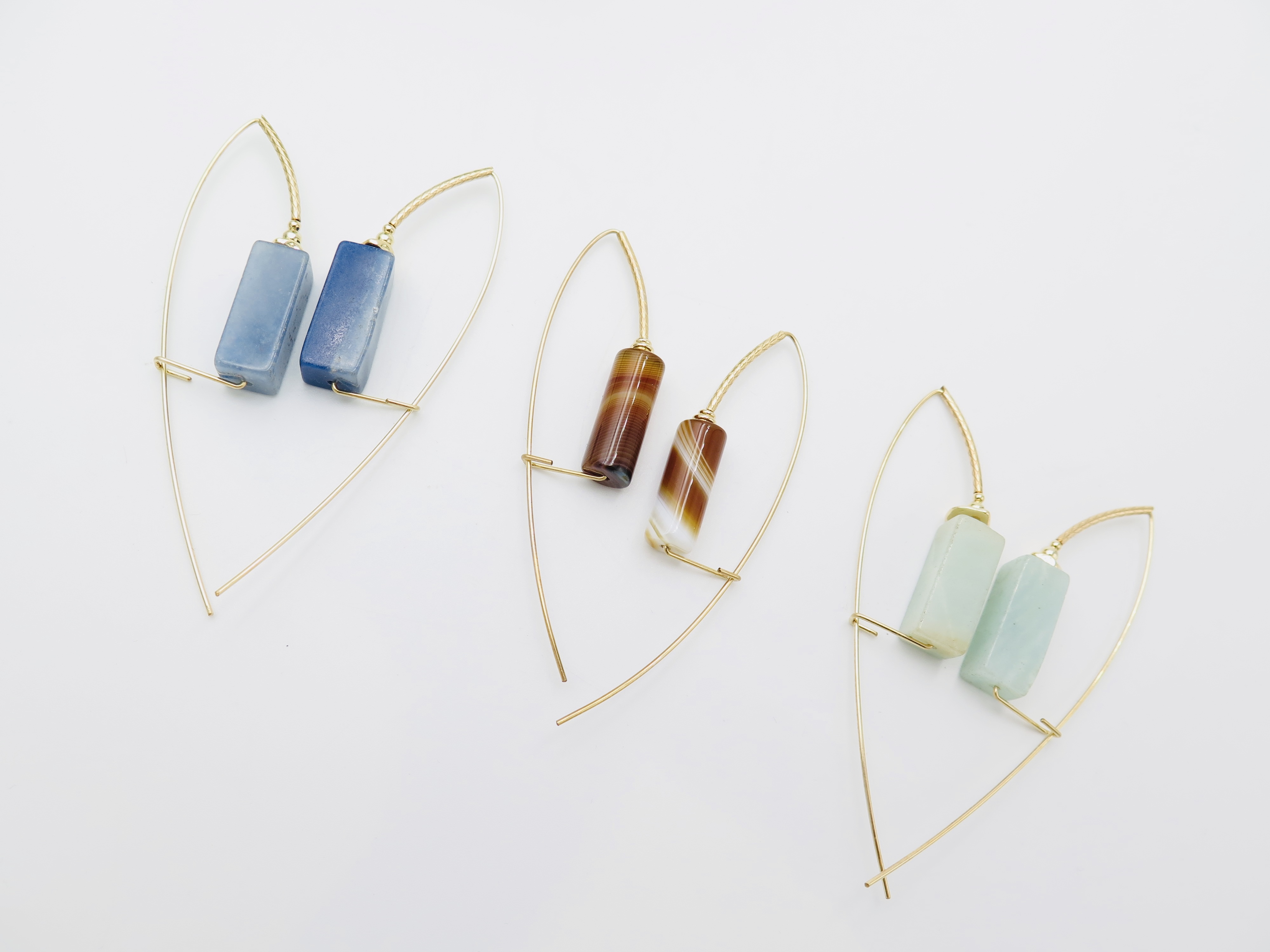 COLE COOL型格天然天河石14kgf種子系列耳環