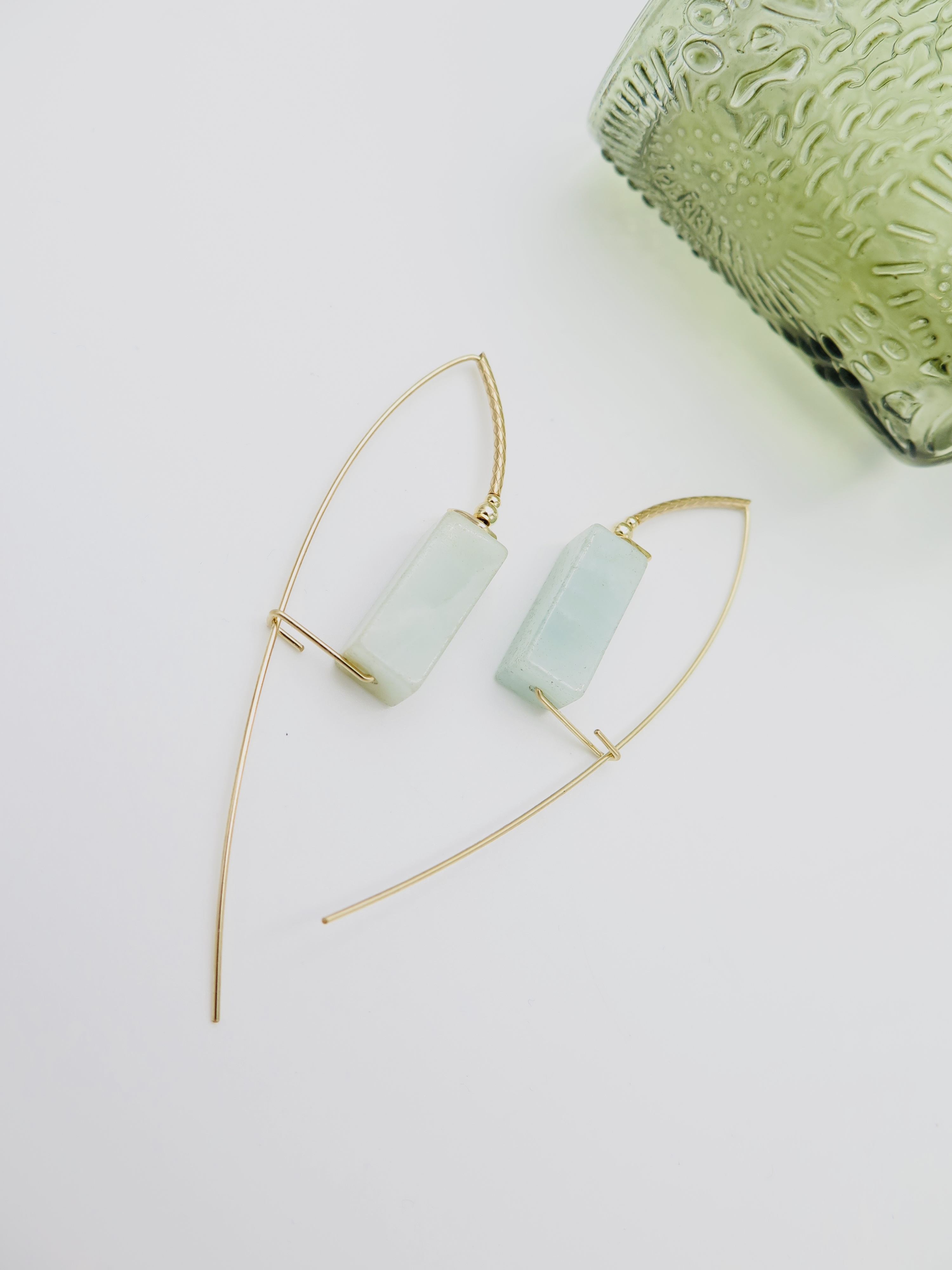 COLE COOL型格天然天河石14kgf種子系列耳環