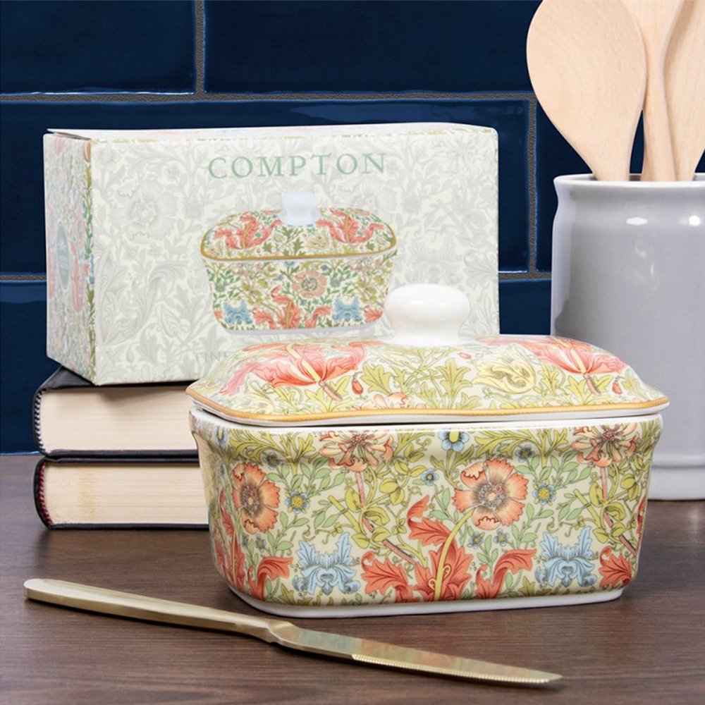 lesser&pavey,williammorris,compton,威廉莫里斯,奶油盒,陶瓷奶油盒,奶油儲藏罐,內湖,換個角度有限公司