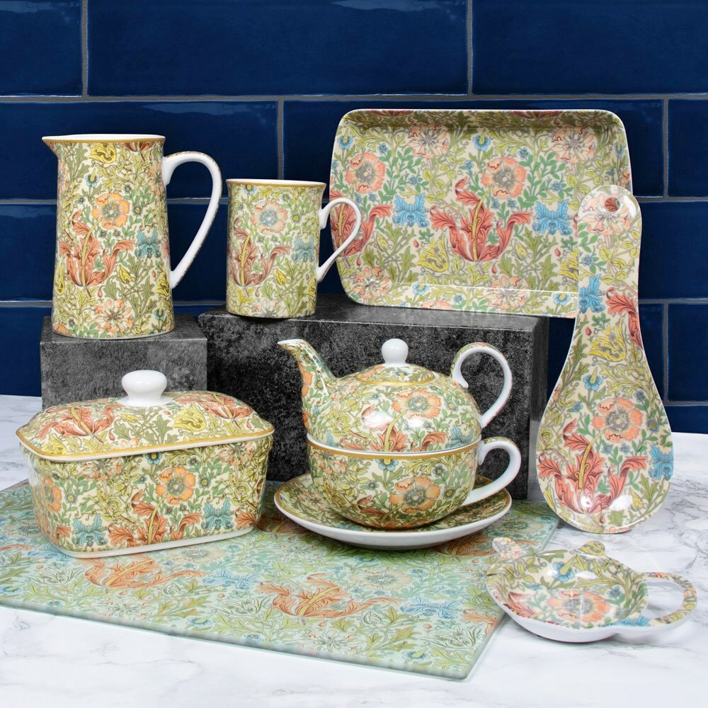 lesser&pavey,williammorris,compton,威廉莫里斯,奶油盒,陶瓷奶油盒,奶油儲藏罐,內湖,換個角度有限公司