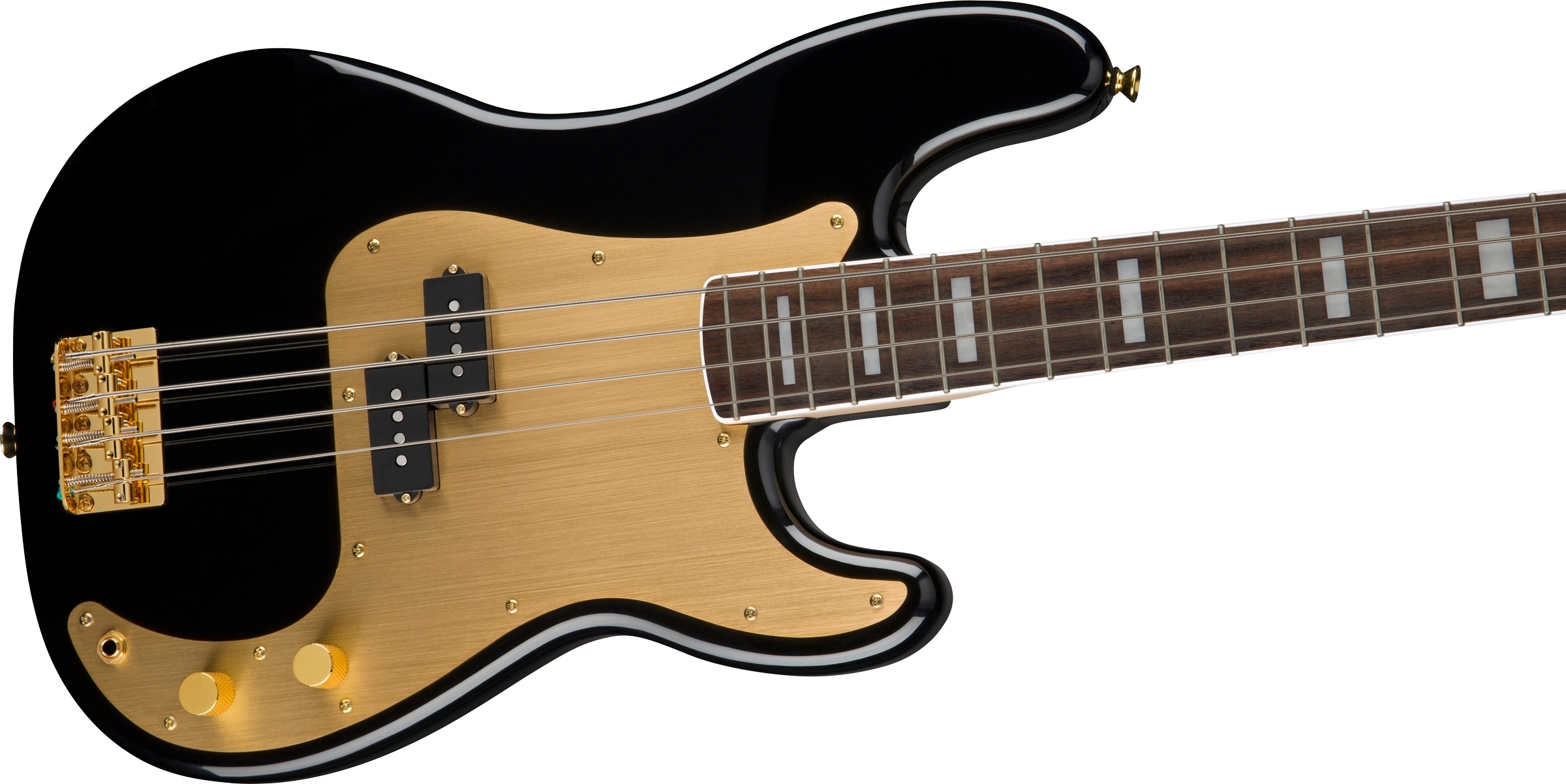 Squier Squier 40週年限量 40th Precision Bass LR Gold BLK 黑金色 P Bass 第 4 張圖片｜三峽吉他 / Bass