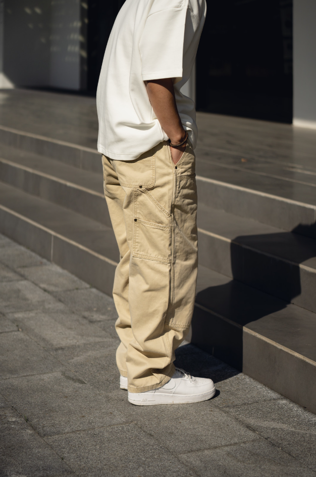 經典伐伐伐木工水洗做舊工作神褲