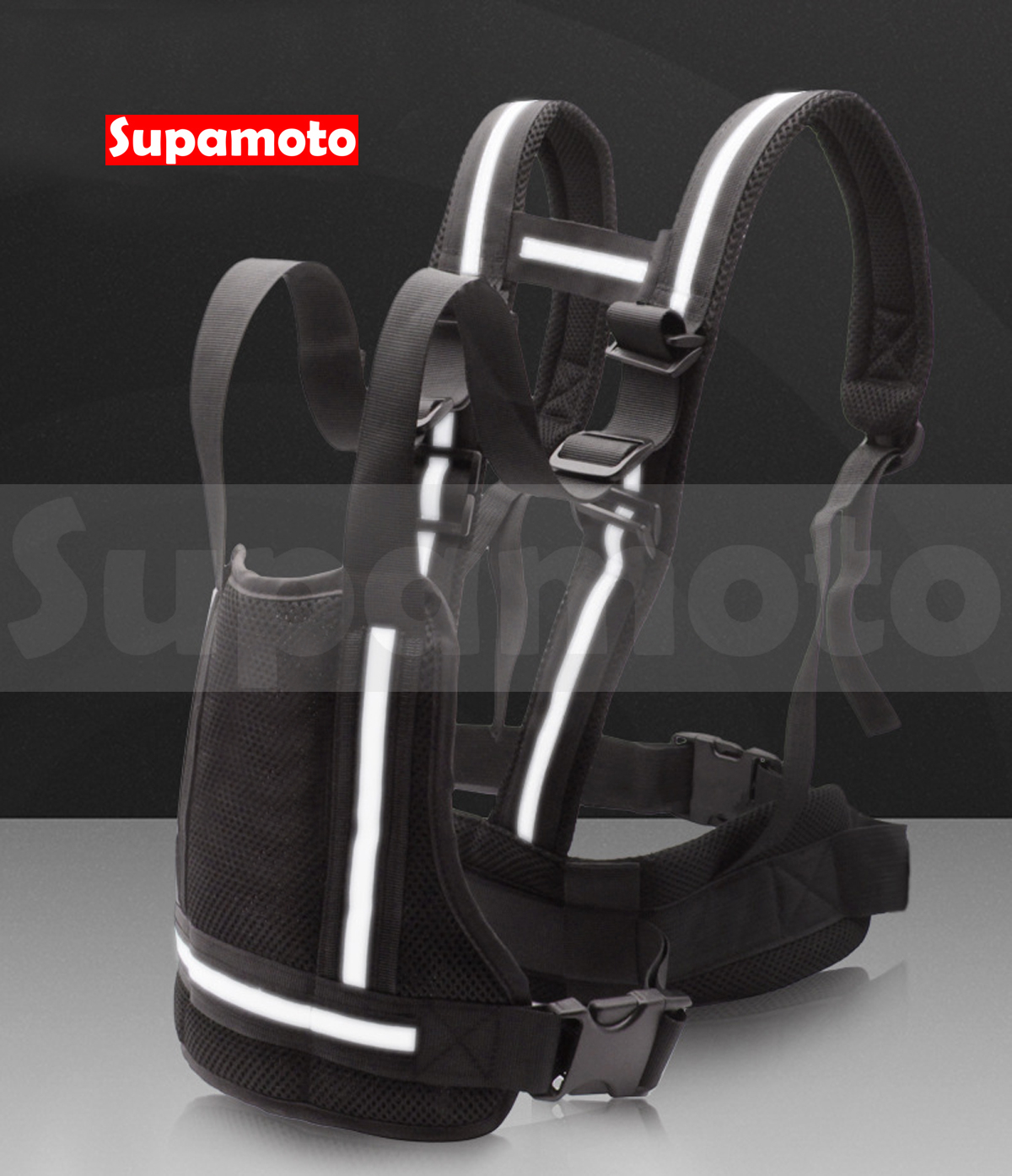 -Supamoto- 機車後座背帶─雙肩帶金屬扣款 (兒童安全帶/乘客/打瞌睡/騎士)