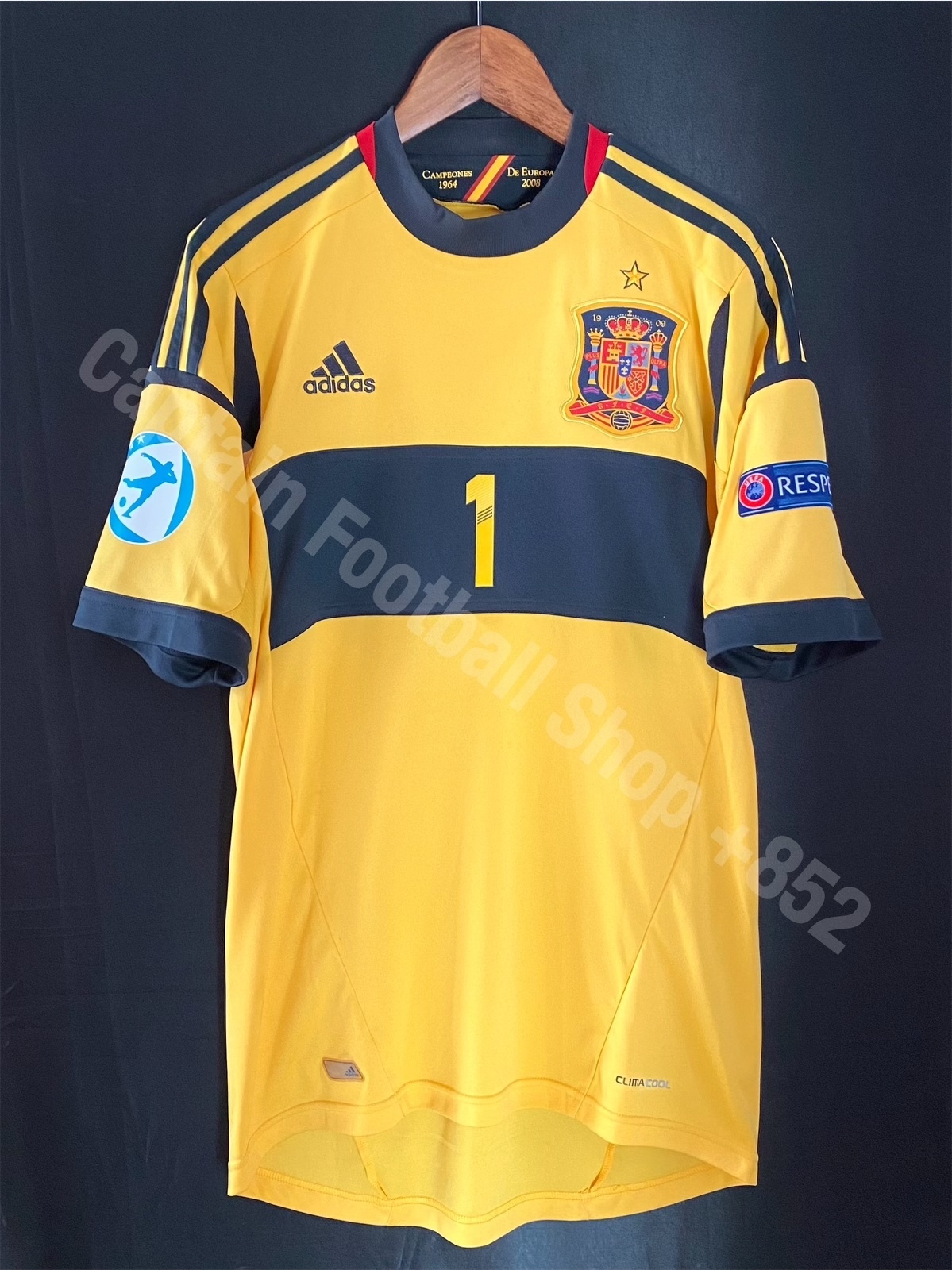 西班牙 2013 U21歐洲國家盃冠軍 Adidas 龍門球衣 #1 DE GEA