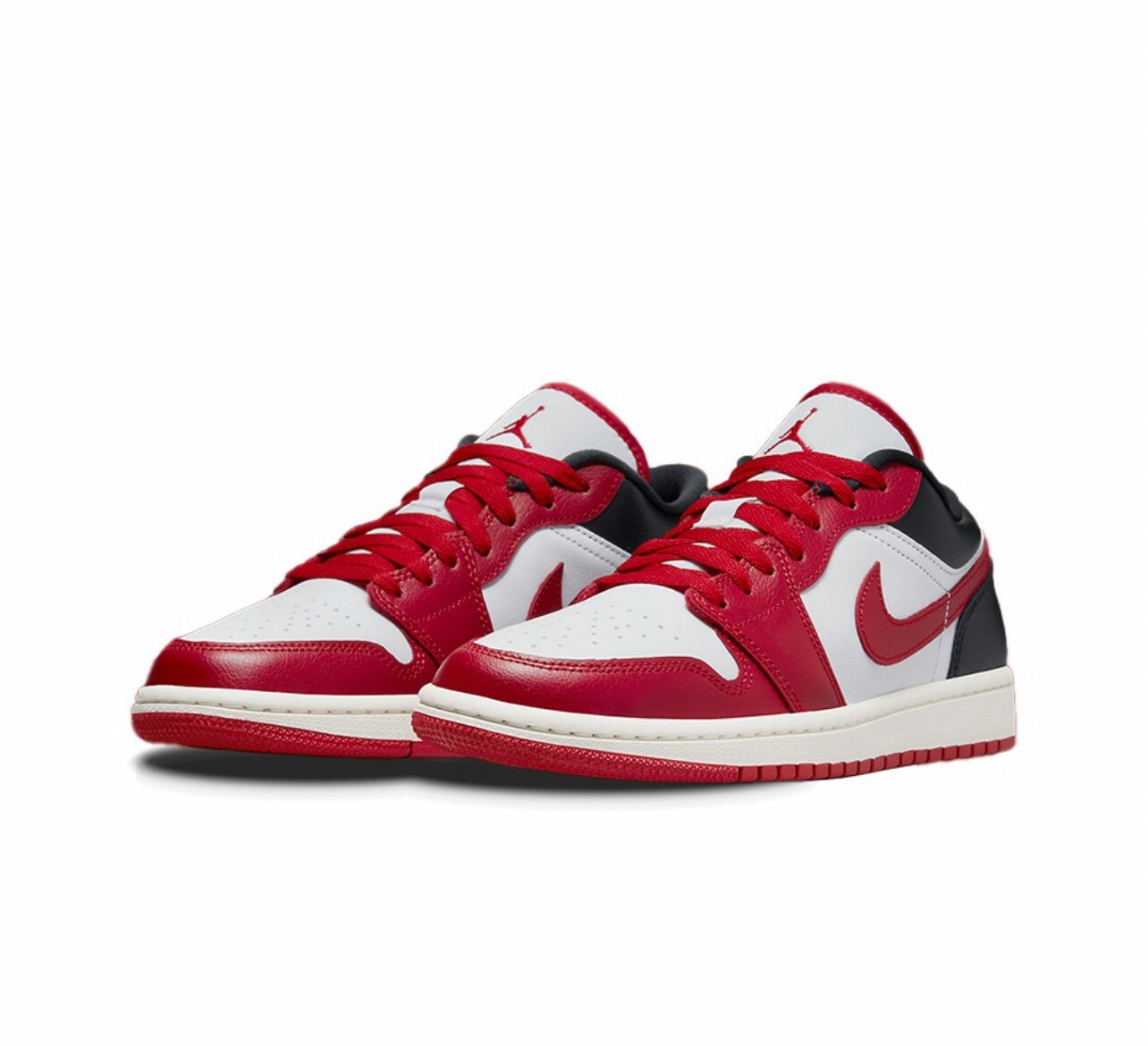 代購 Air Jordan 1 LOW 復古籃球鞋 女款 白紅黑 MAR-