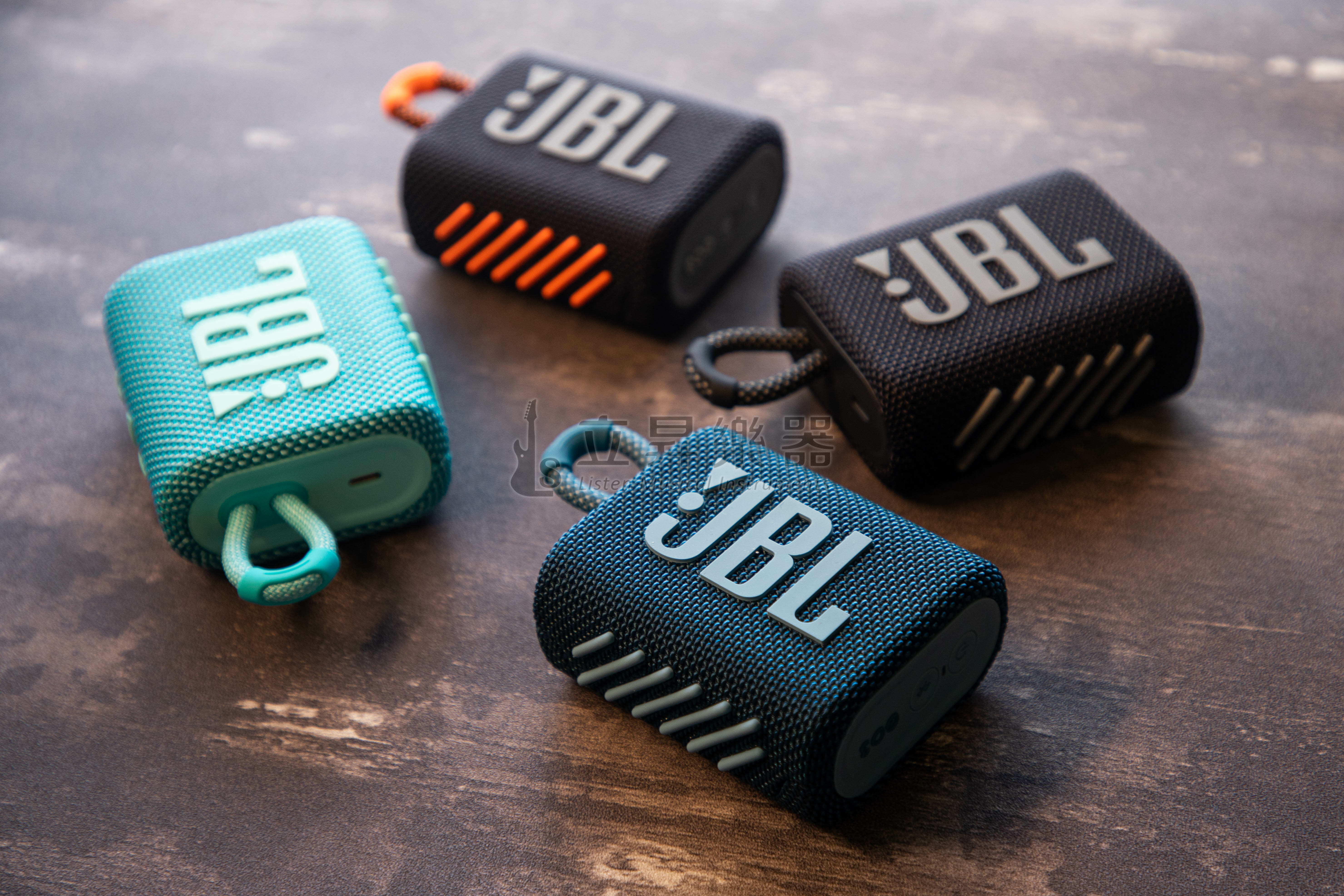 JBL GO 3 可攜式防水 藍牙喇叭 藍牙5.1技術 IP67防水防塵 5小時音樂播放 原廠保固 ｜ BLK 黑色/BLKO 黑橘色/BLU 藍色/TEAL 淺綠色