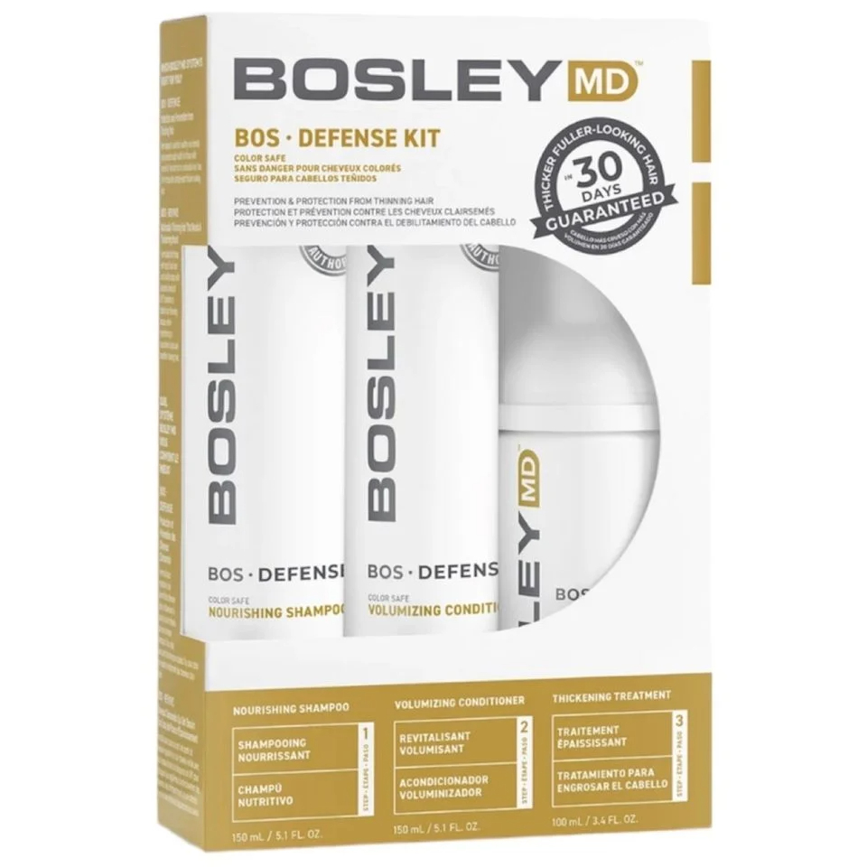Bosley Defense Starter Pack 含洗頭水護髮素和護髮慕斯，3 件