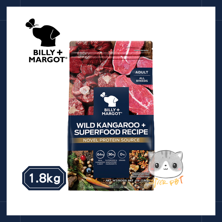 Billy+Margot Wild Kangaroo with Superfood Dog Recipe 1.8kg