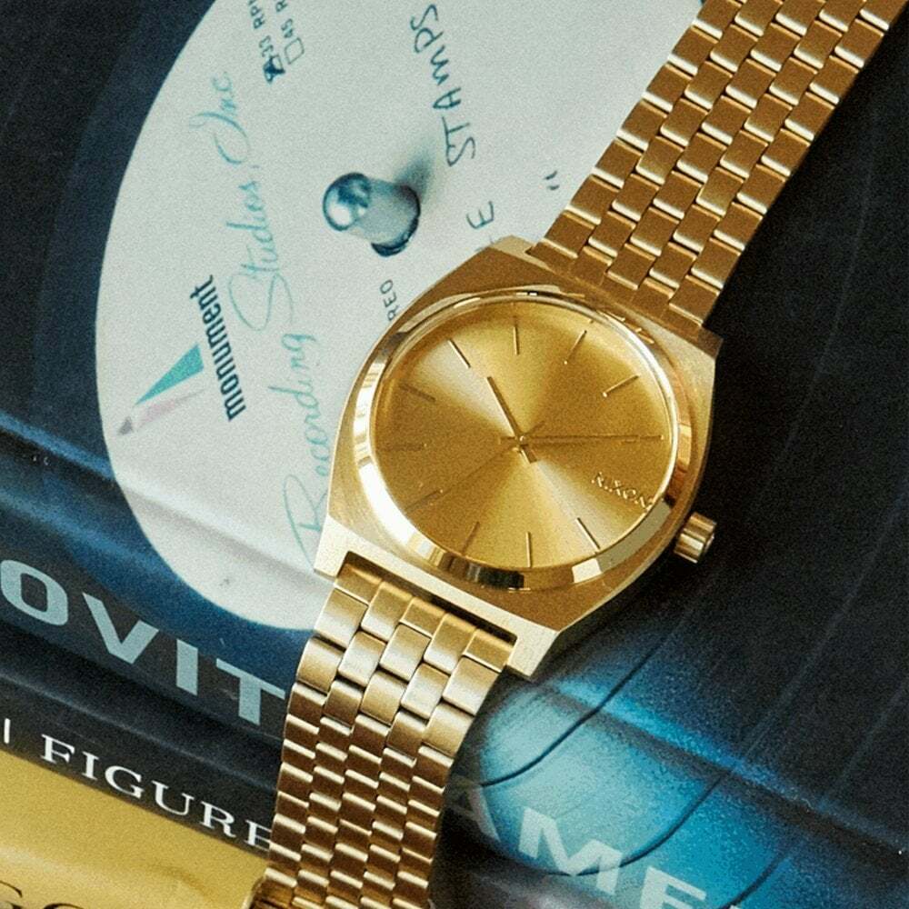 萬年鐘錶 - NIXON 尼克森  衝浪錶  Time Teller  全金色簡約男/女 錶  A045-511 錶徑37MM