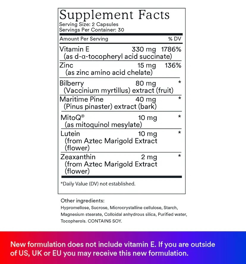 MitoQ 護眼支持膠囊60粒