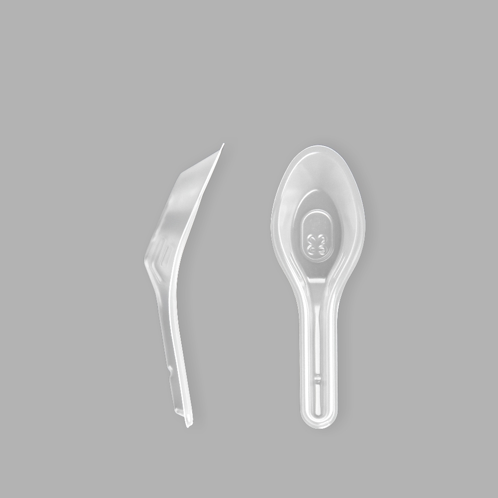 PP彎形湯匙 透明