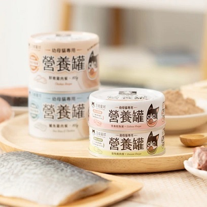 汪喵星球 幼母貓用98%鮮肉無膠營養主食罐 -鮭魚雞肉 80g [1箱24罐]