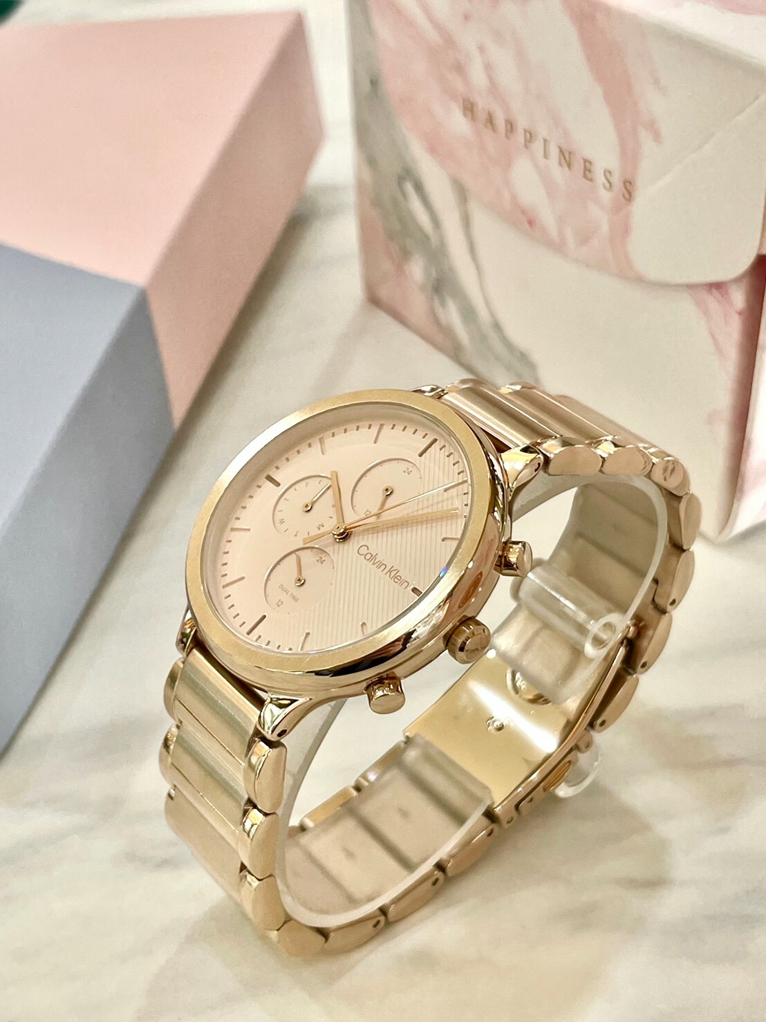 【CALVIN KLEIN】淡雅玫瑰金系列 CK25200241 38mm 現代鐘錶