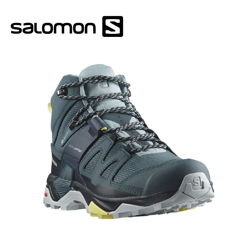 SALOMON 法國 女X ULTRA 4 GTX中筒登山鞋 星藍 防水透氣/輕量化/鞋頭保護 33SL473528