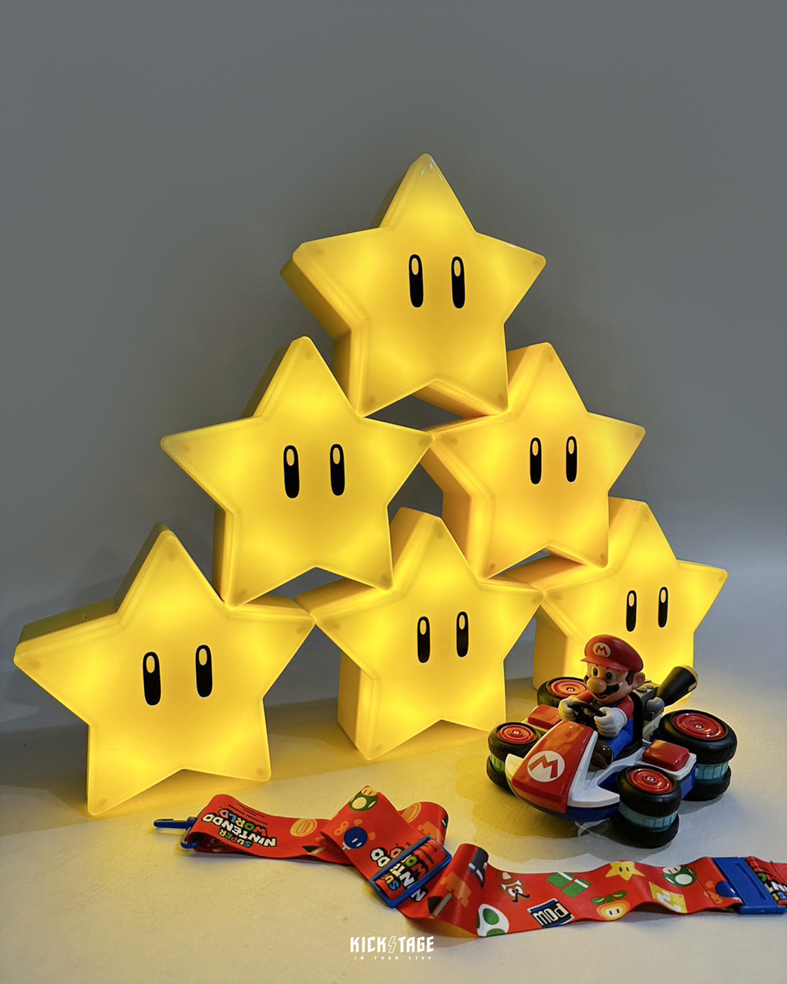 日本環球影城限定 Super Mario 任天堂瑪利歐樂園 爆米花筒 星星【MarioSTAR】