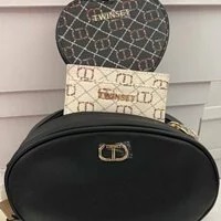 [S] TWINSET PORTATUTTO,NERO, 231TQ740E-00006 (STS37)