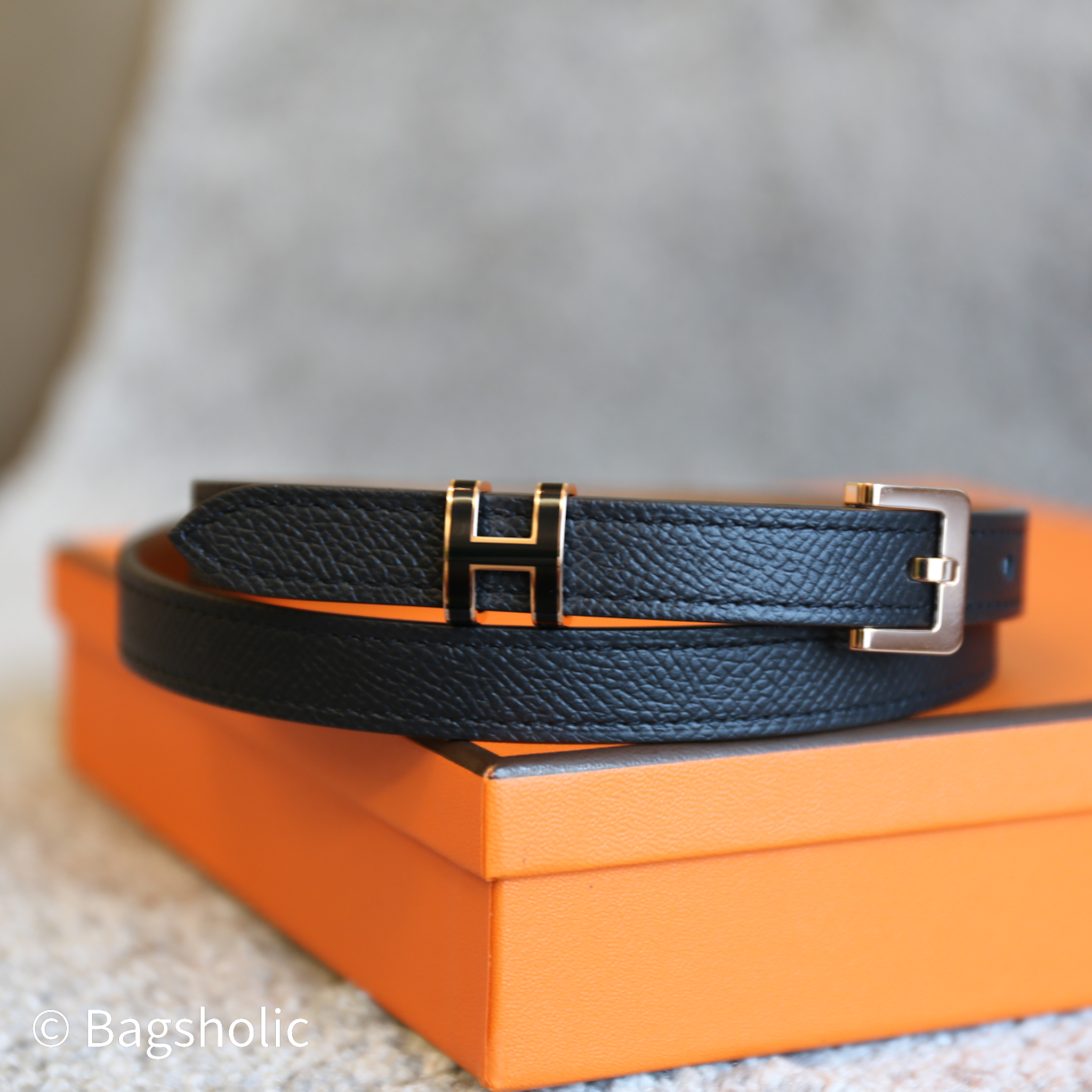 Hermès Pop H Belt (Black RGHW)