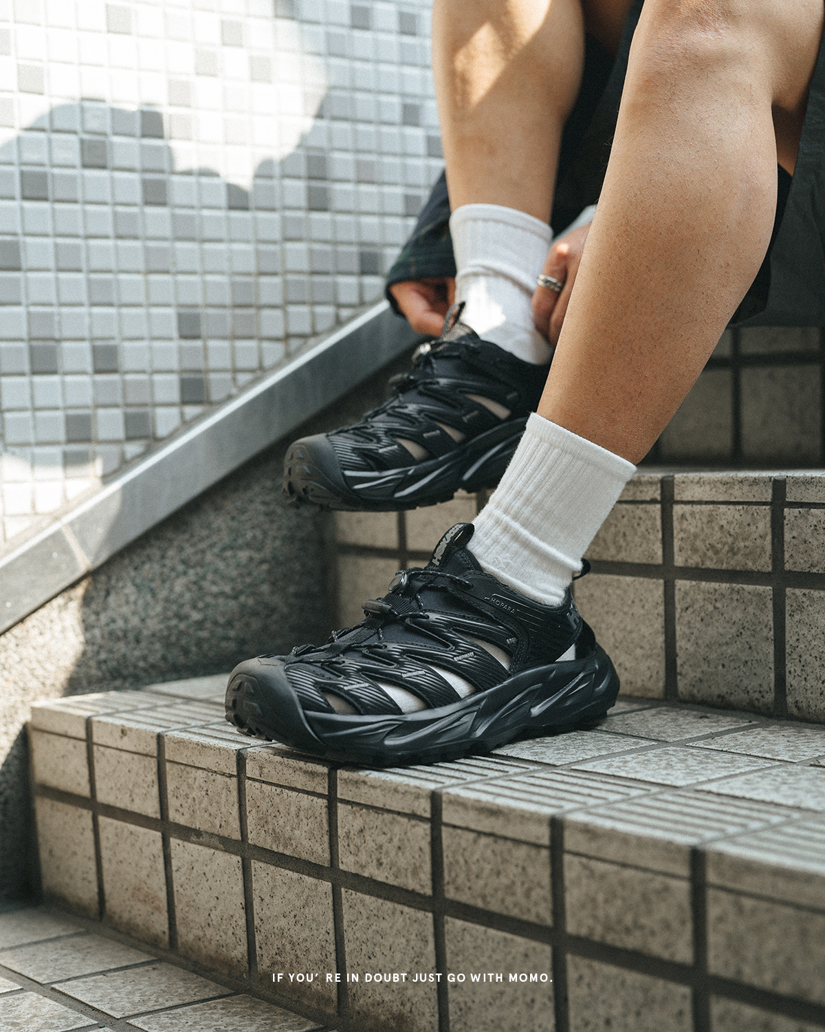 HOKA One One Hopara 健行涼鞋 黑 HO1106534BBLC