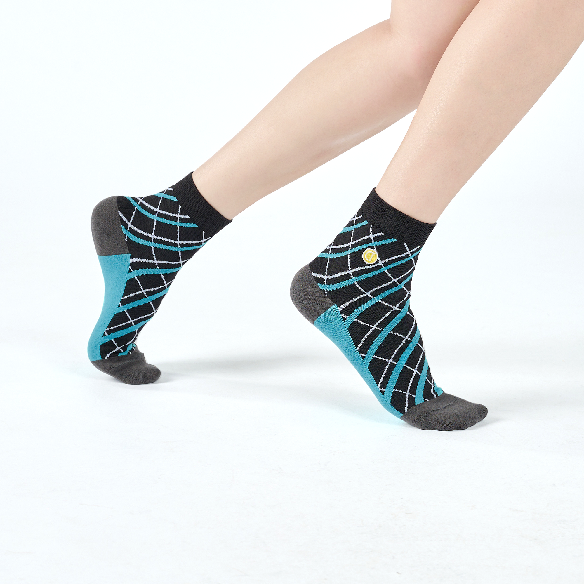 網球俱樂部〈黑/短襪〉