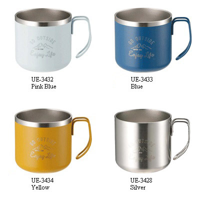 CAPTAIN STAG 鹿牌 go outside 雙層不銹鋼露營用保溫杯 350ml 