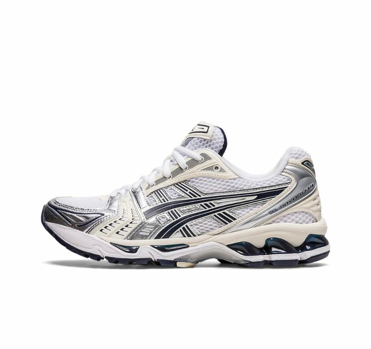 代購 Asics GEL-Kayano 14 防滑耐磨 跑步鞋 女款 白黑銀 MAR-