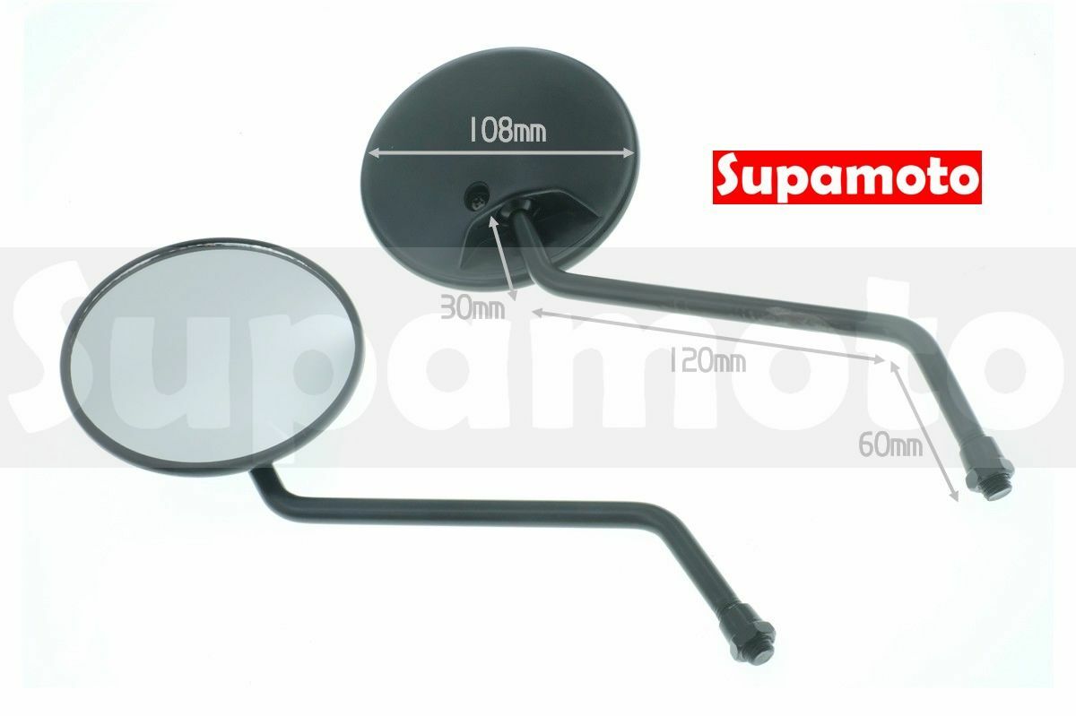 -Supamoto- M33 圓形 復古 後照鏡 後視鏡 老山車 CB350 KTR CUB 通用 改裝