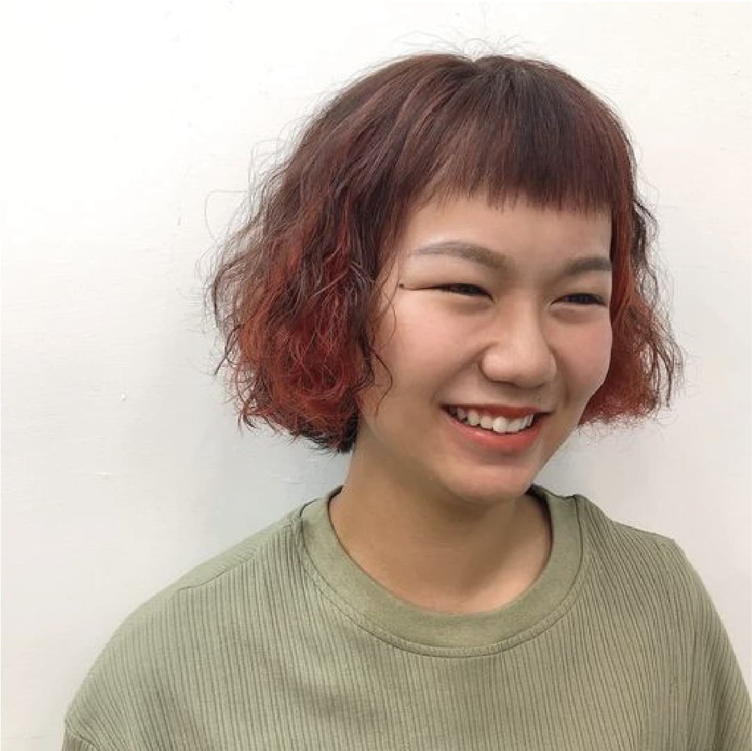 苗栗髮廊推薦美髮設計師Kelly耳圈染作品