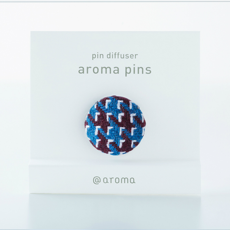 AT AROMA Aroma Pins Button Type #07 (Houndstooth)