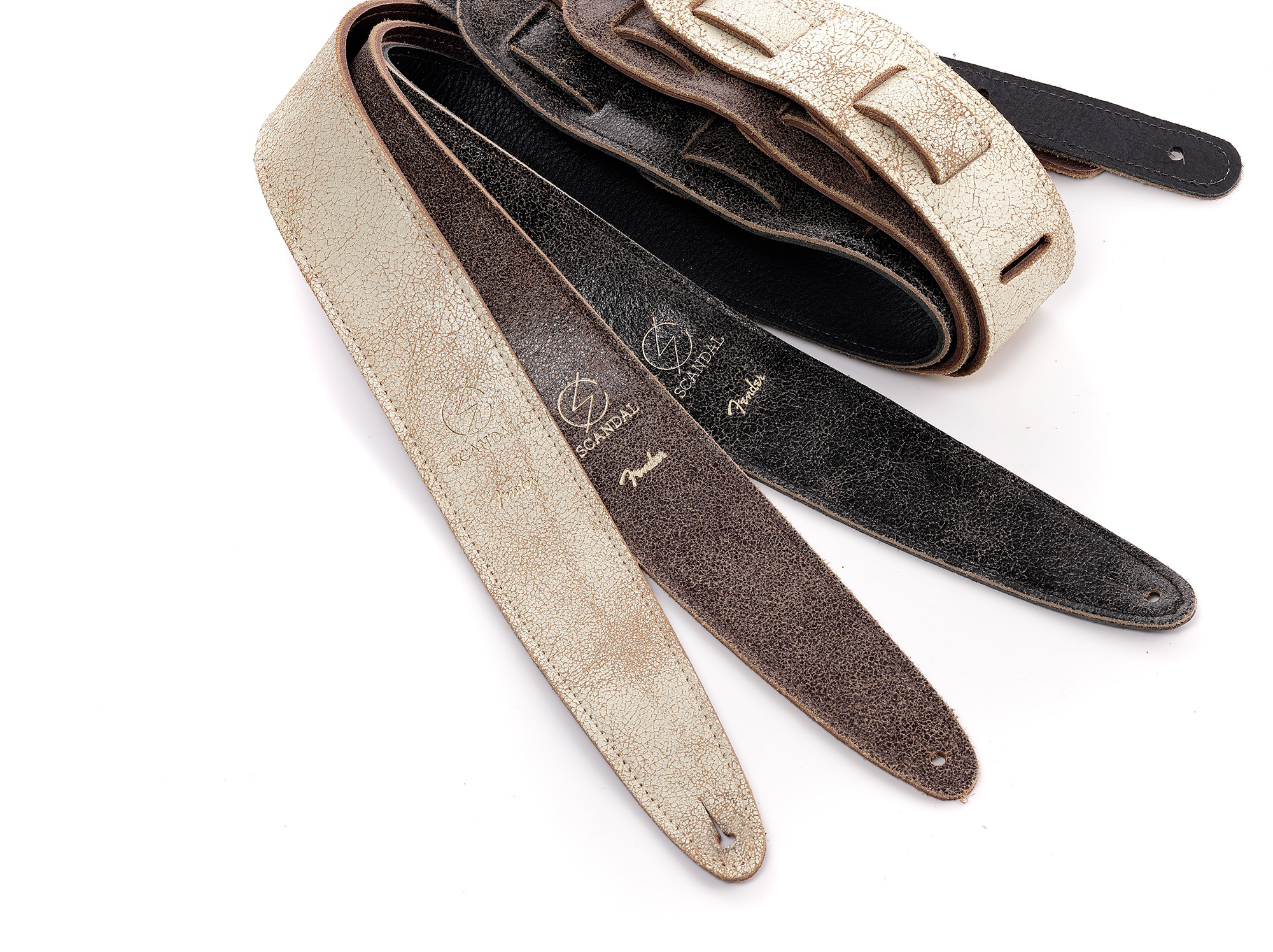 Fender SCANDAL SIGNATURE STRAP 簽名 真皮 背帶 公司貨【宛伶樂器】