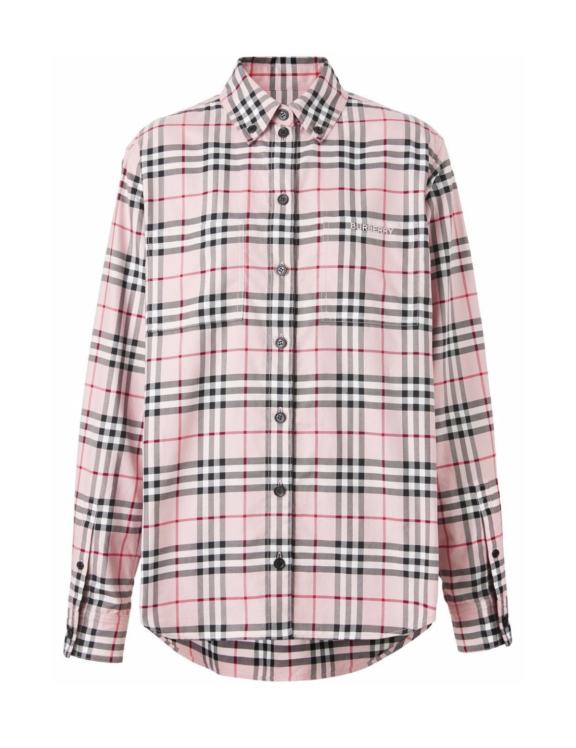 Burberry embroidered logo check shirt