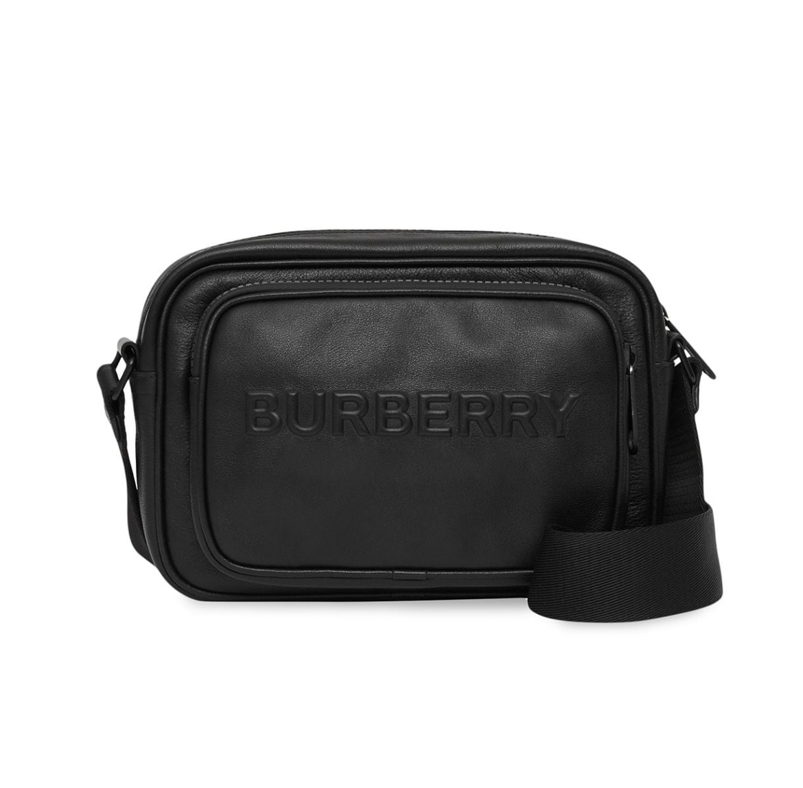 Burberry debossed logo leather crossbody