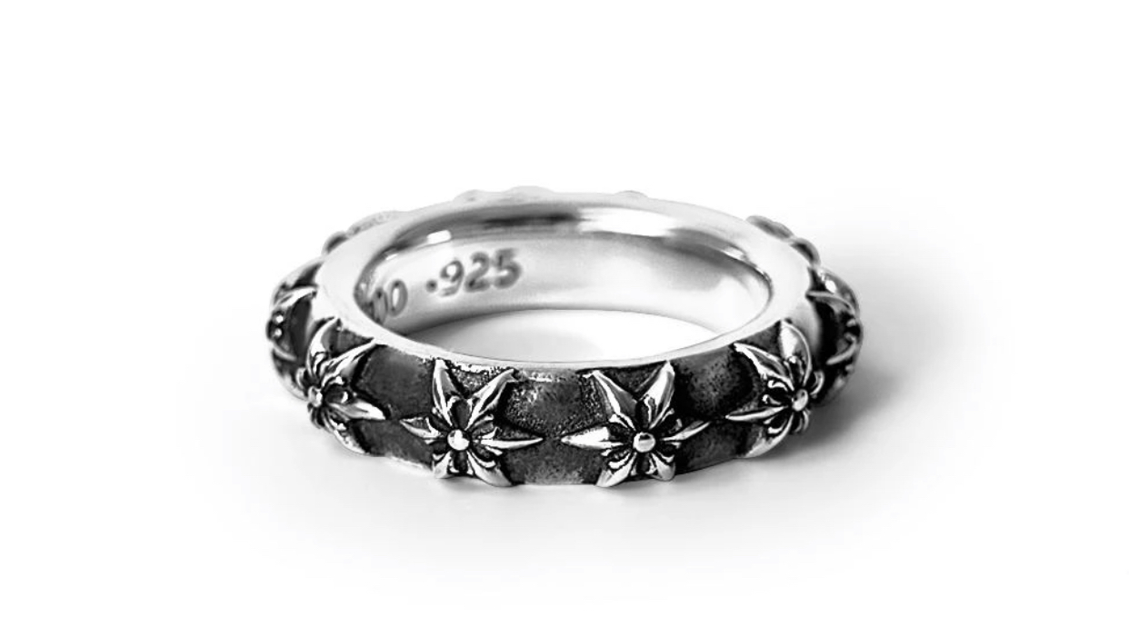 Chrome Hearts Star Band Ring