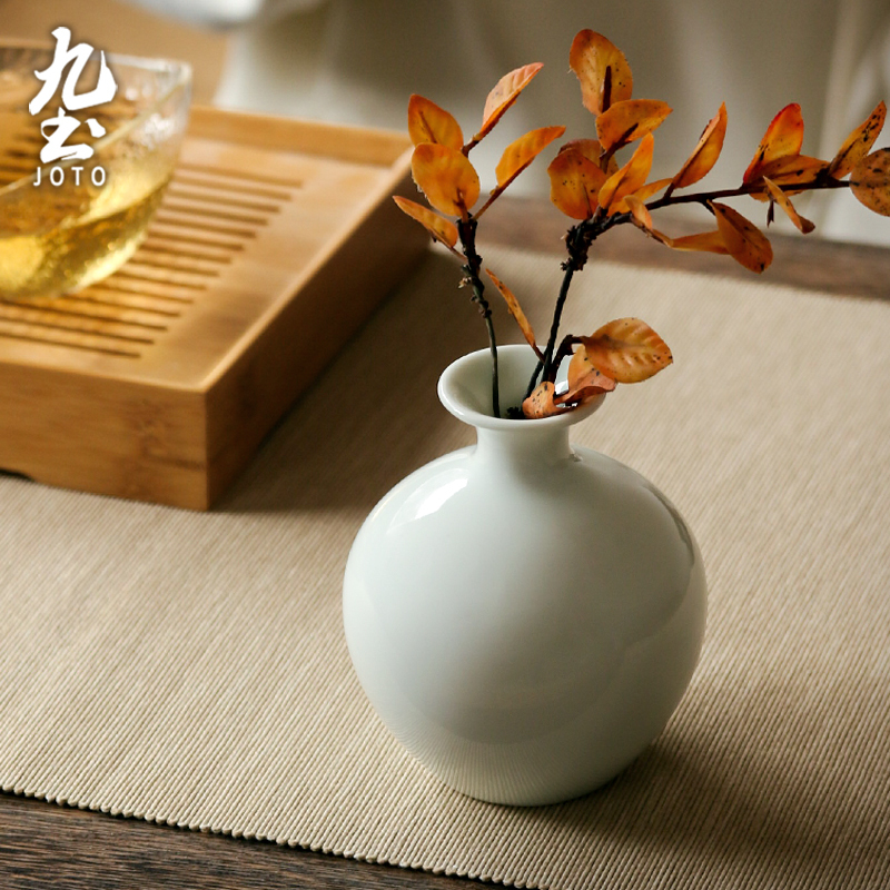 九土復古陶瓷插花花瓶擺件_DER0100