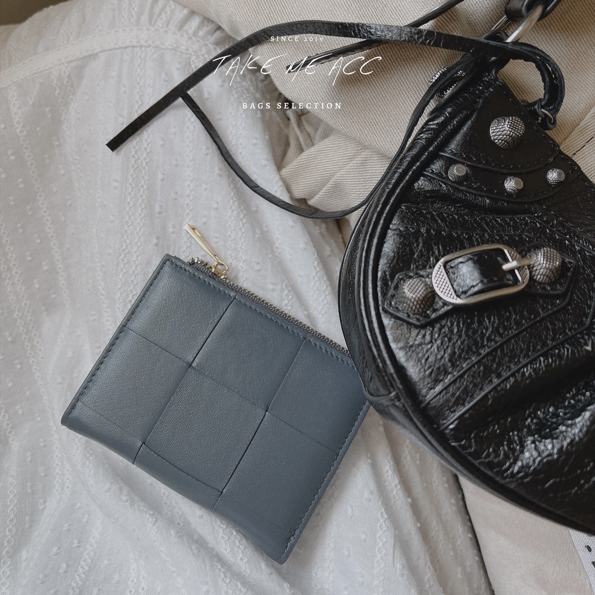 嬰兒肌膚感小羊皮大編織短夾｜Take Me 闆娘嚴選配件