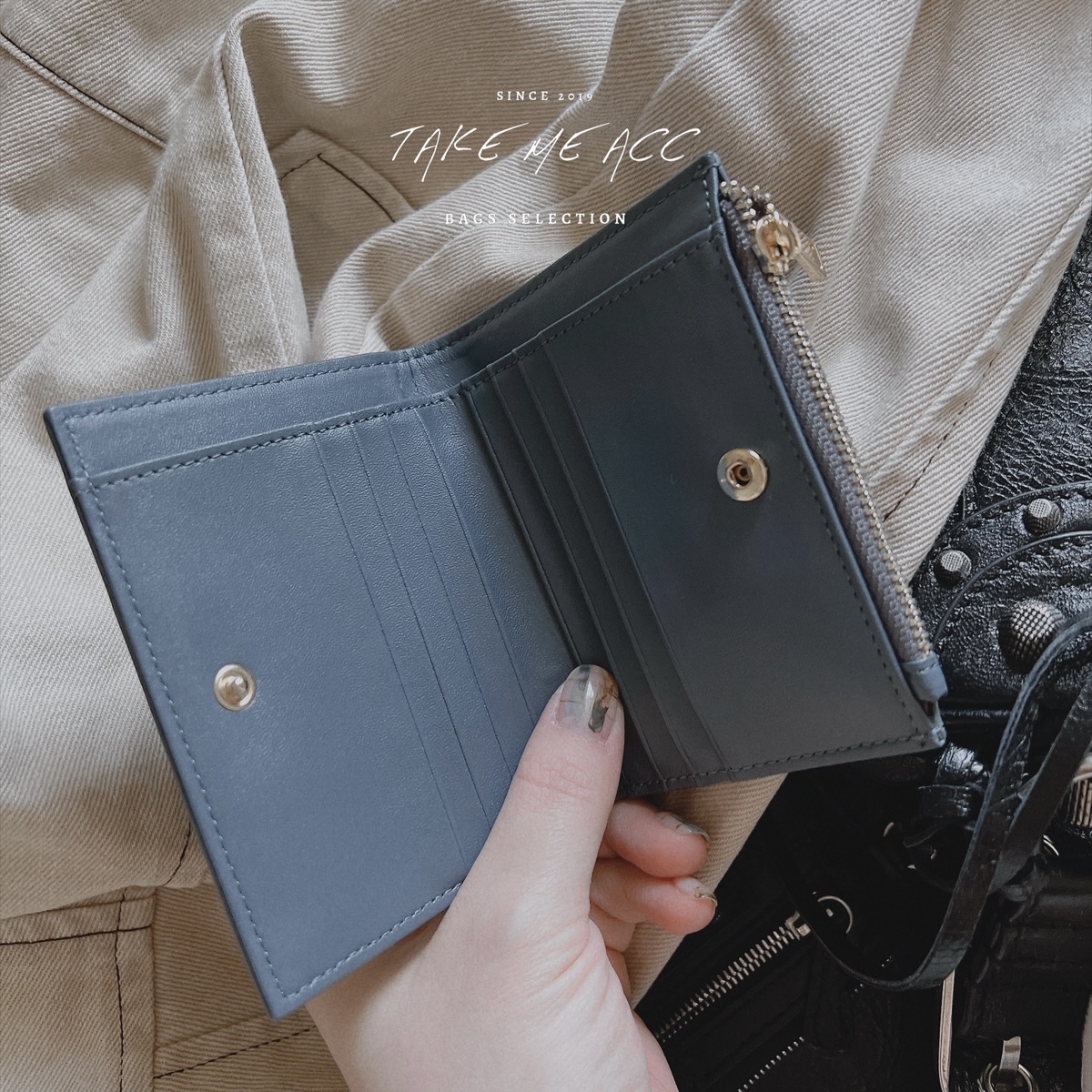 嬰兒肌膚感小羊皮大編織短夾｜Take Me 闆娘嚴選配件