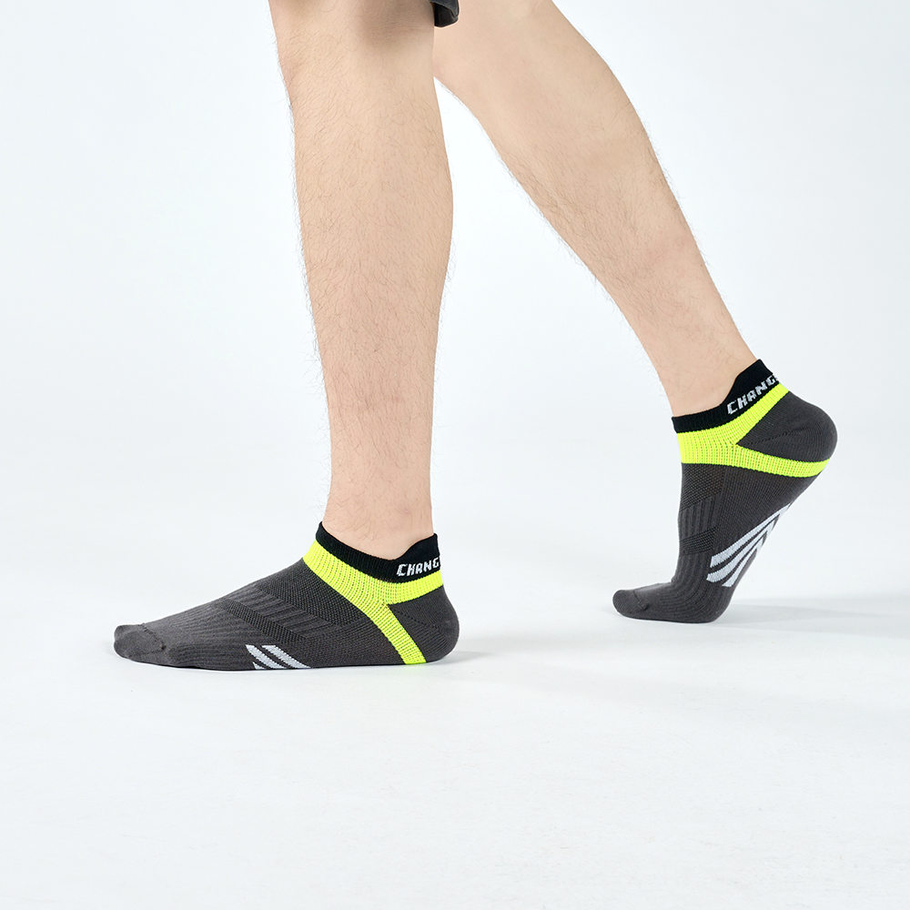 輕量後枕運動踝襪〈深灰〉
