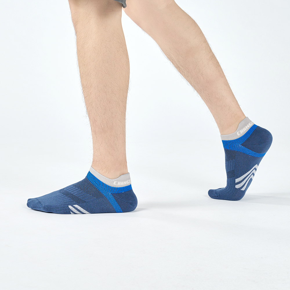 輕量後枕運動踝襪〈深藍〉