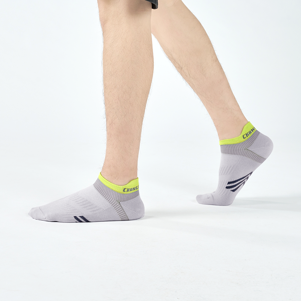 輕量後枕運動踝襪〈淺灰〉