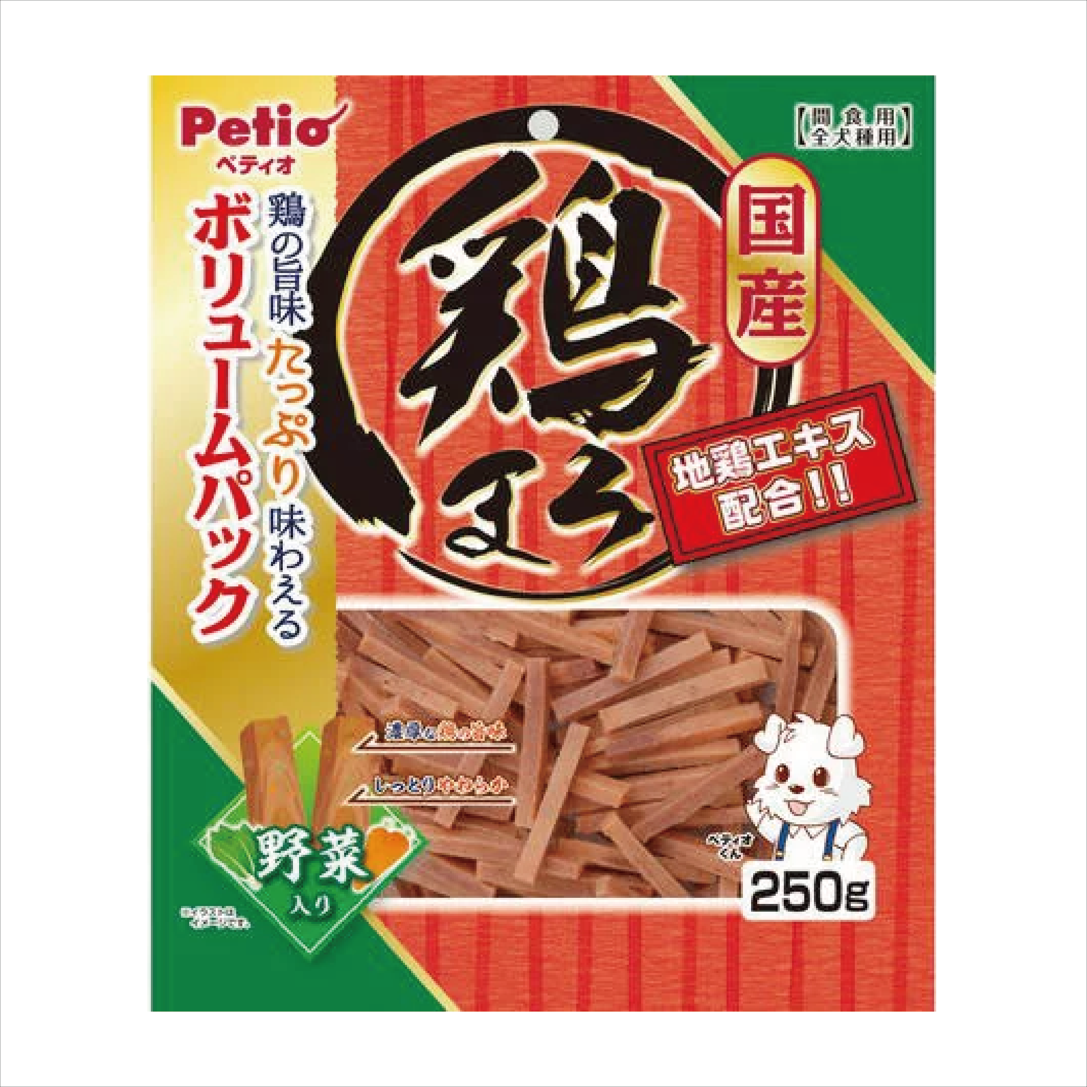 Petio｜雞肉野菜條250G (PTO-0471)