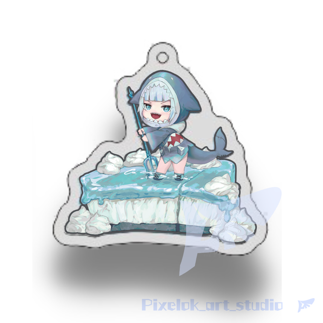 「香港同人 - 代理」Pixelok Hololive EN 甜品系列 #1 鎖匙圈