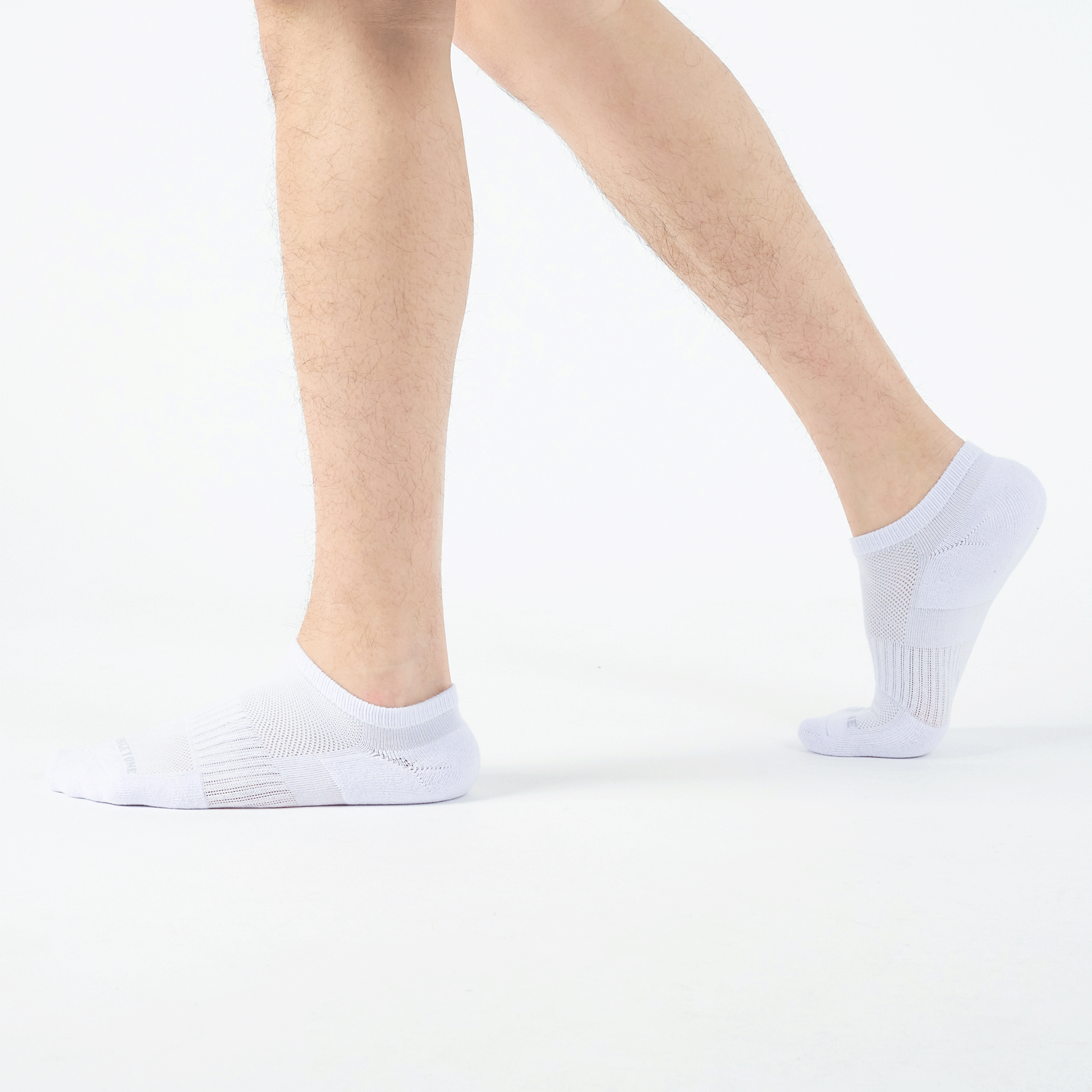 素面抗菌運動踝襪〈白〉