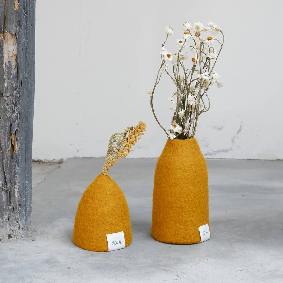 樂洋＋ collection / 手工居家花瓶 / 薑黃色 / L