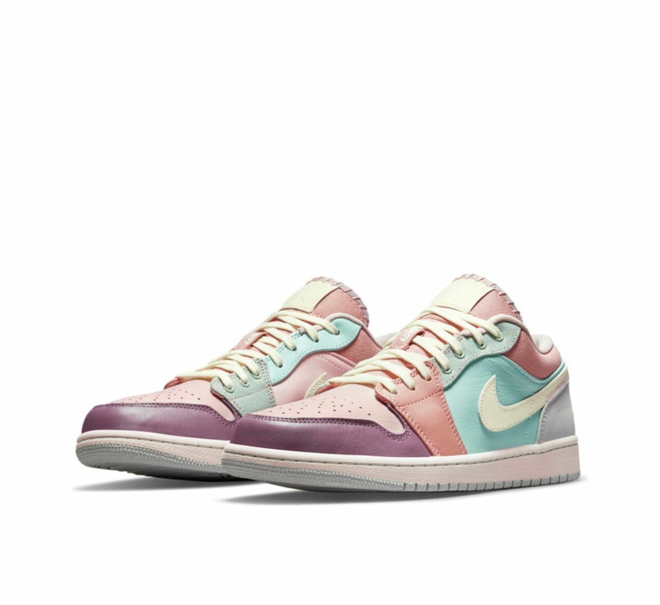 代購 Air Jordan 1 LOW "champagne" 復古籃球鞋 馬卡龍配色 粉紫綠 MAR-